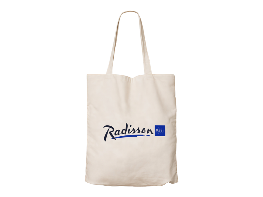 custom screen printed cotton tote production sample
