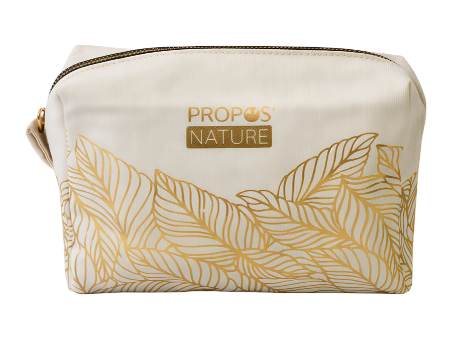 printed cosmetic pouch production sample