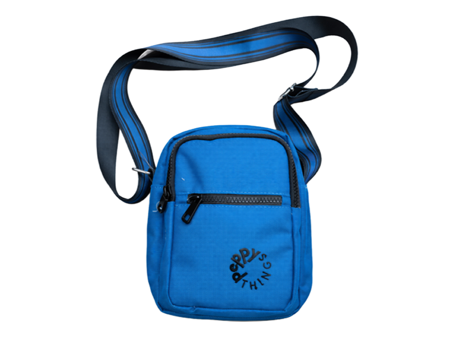 embroidered crossbody bag production sample