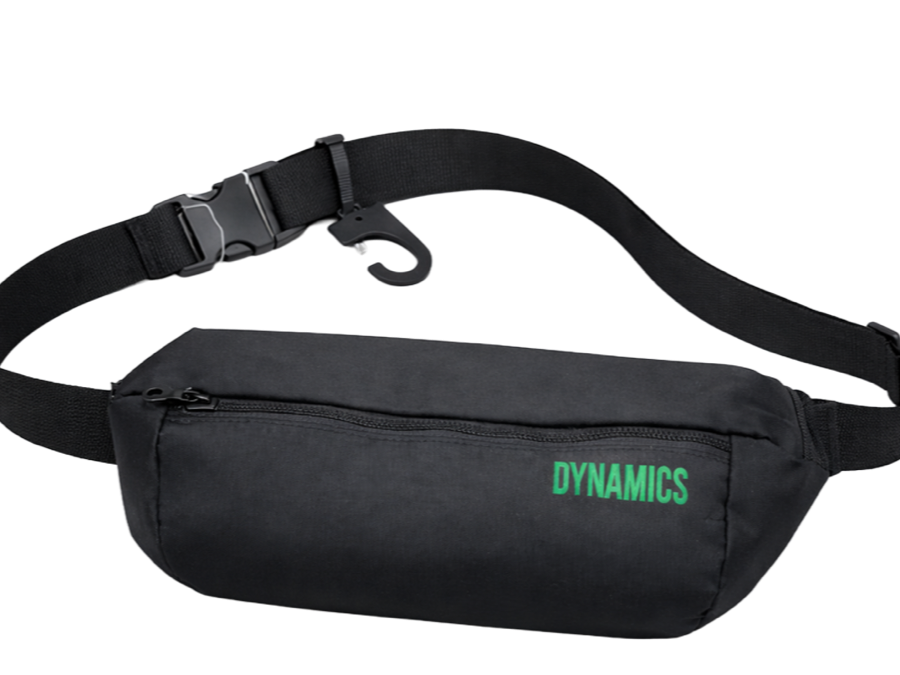 printed promotional waist pouch production sample