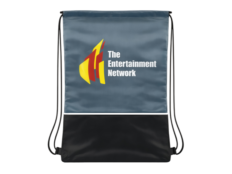Two-Tone Drawstring Bag production sample