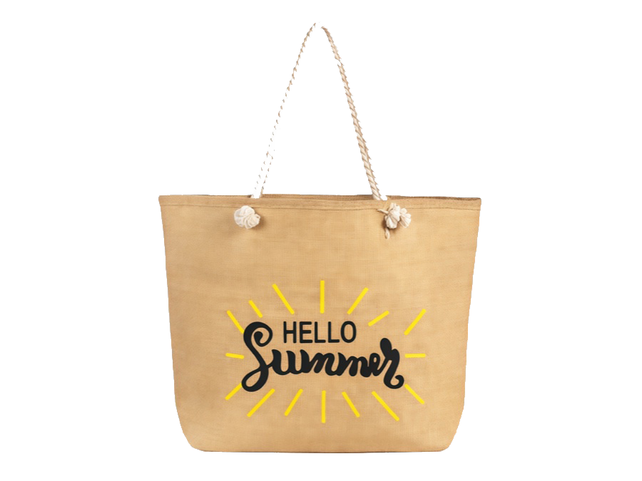 Jute Beach Tote Bag