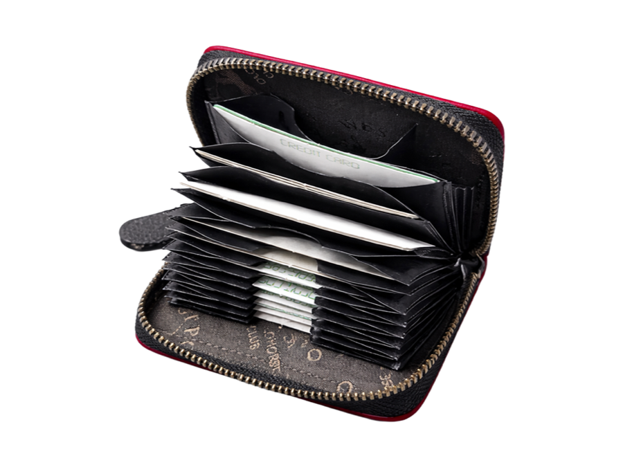 Zip Around Card Holder Wallet