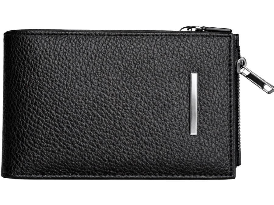 Zip Wallet with Metal Detail