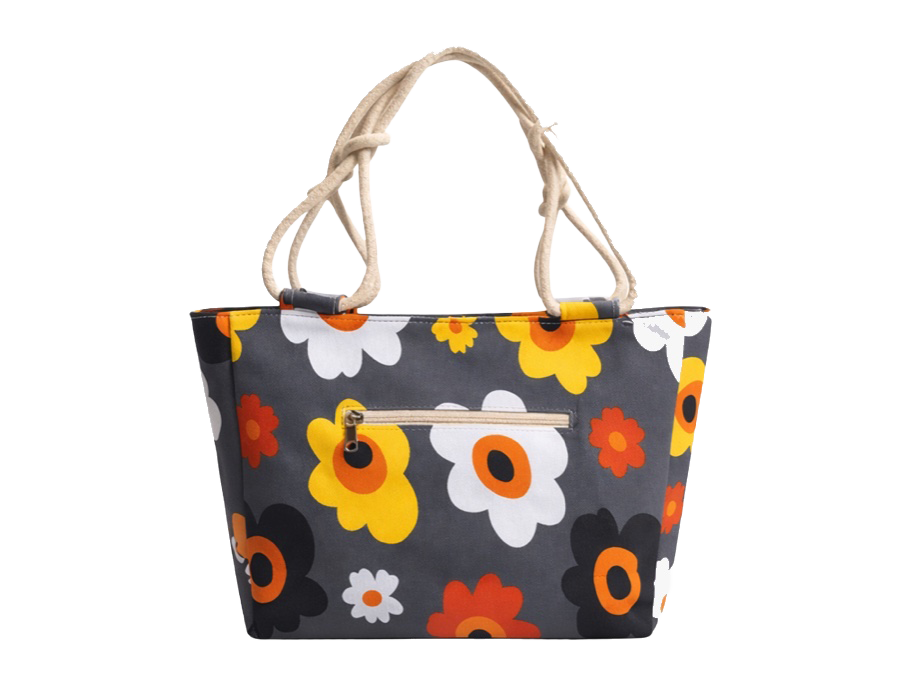 Beach Tote Bag with Zip Pocket