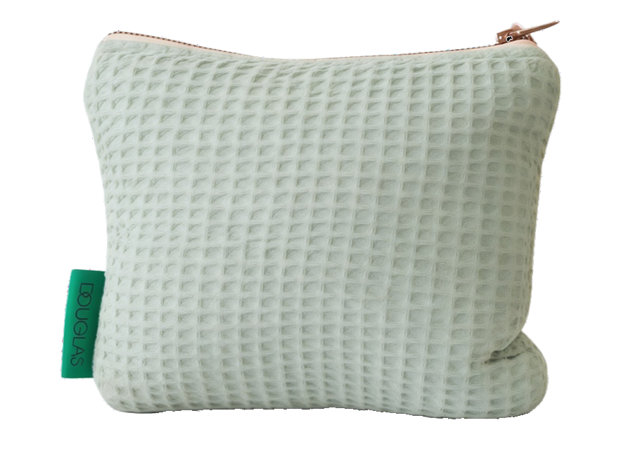 Waffle Fabric Cosmetic Pouch